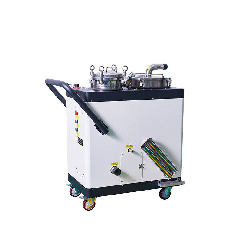 Máquina de limpieza de depósito de líquidos de tipo continuo equipada con diversos accesorios de limpieza