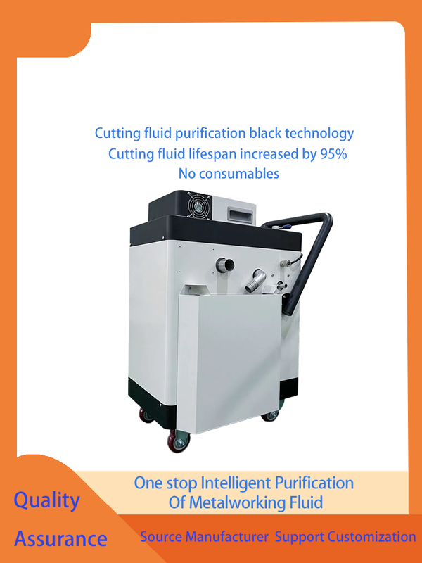 Separador de aceite refrigerante CNC blanco lechoso y negro, incluye fuente de alimentación de 220 V 50 Hz o 110 V 60 Hz y valor de ozono de 500 mg/m³ para separación de aceite