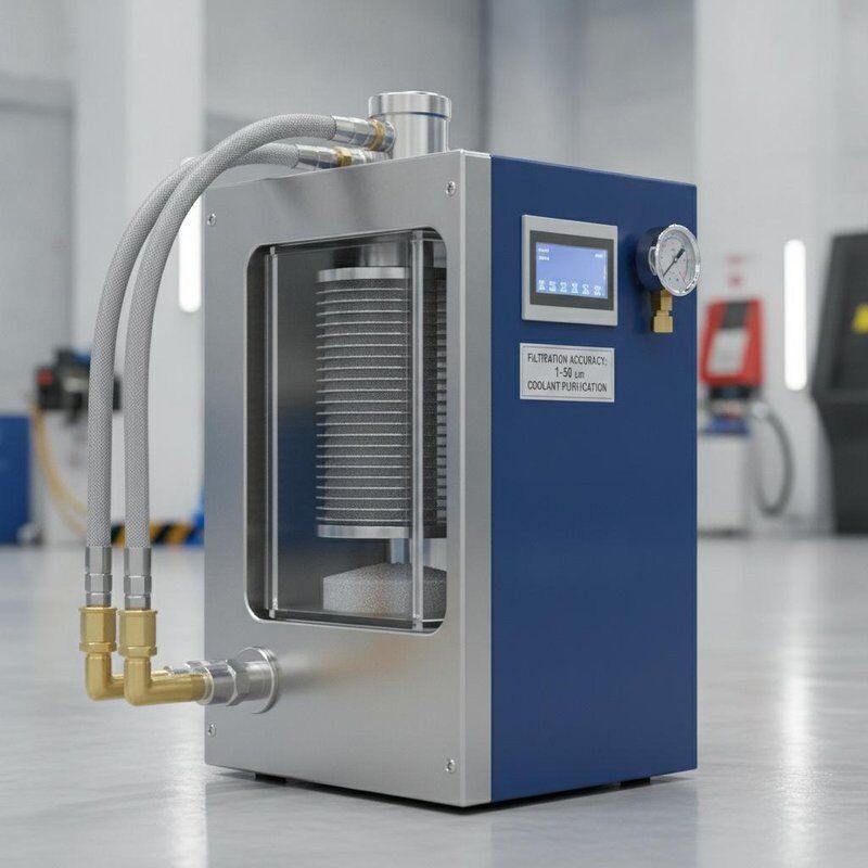 Filtración 0.3 mm Filtro de refrigerante de máquina con precisión de filtración de 1 a 50 micras que garantiza la purificación del refrigerante